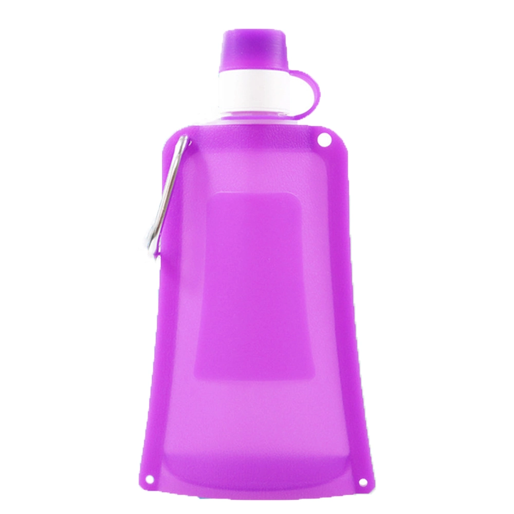 Outdoor Camping Silicone Water Bag Folding 500ml Large Capacity Sports Cycling Hiking Water Bag Silicone Kettle