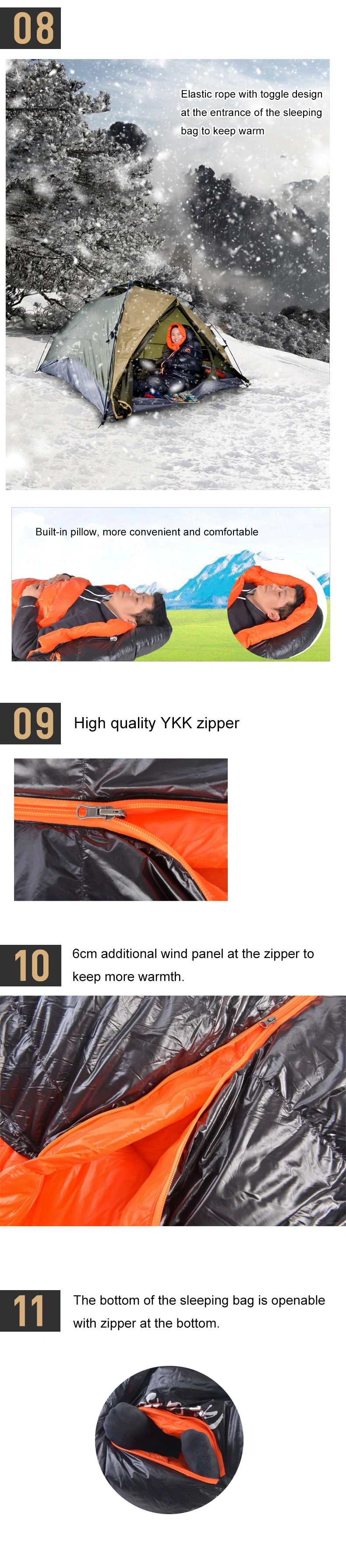 Best Camping Sleeping Bag Feather Sleeping Bag Camping Gear