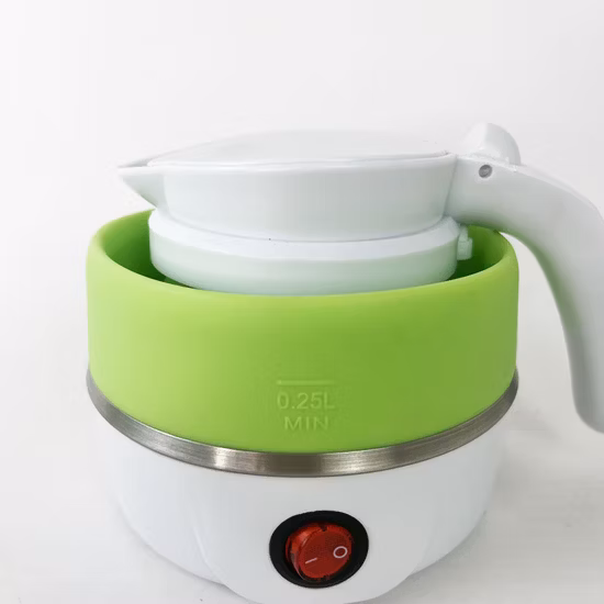 여행이나 캠핑에 적합한 베스트 셀러 전기 미니 주전자 접이식 주전자 0.6L