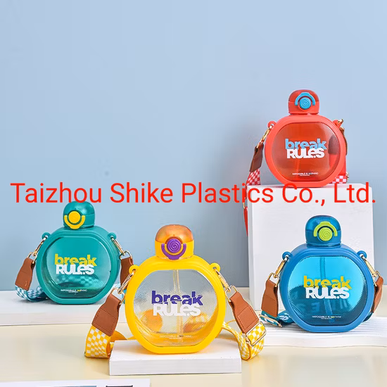 700ml 달콤한 도넛 귀여운 어린이 플라스틱 휴대용 주전자와 캠핑 손잡이 야외 주둥이